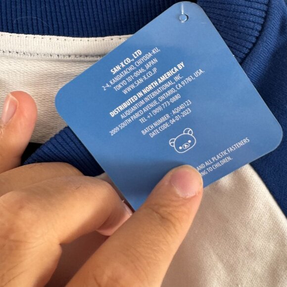 Rilakkuma 20th Anniversary USA Edition Long Sleeve Raglan Tee Size Large - Picture 5 of 6